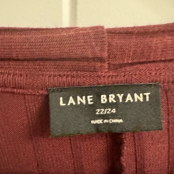 Lane Bryant Plus Size 22/24 Burgundy Duster Cardigan - Picture 2 of 4